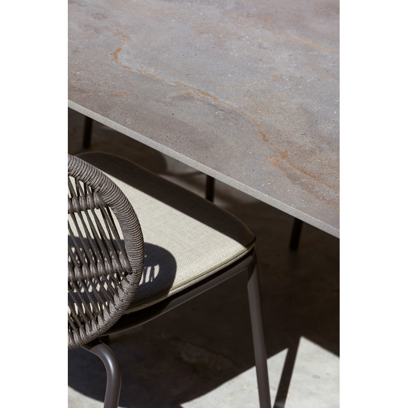 Kodo Outdoor Dining Table, Flint, Fossil Gray, 30'' H x 83'' W x 39'' D