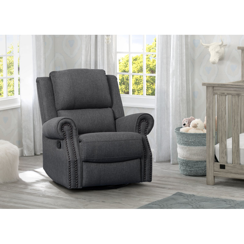 Delta Children Dylan Recliner, Charcoal, Charcoal