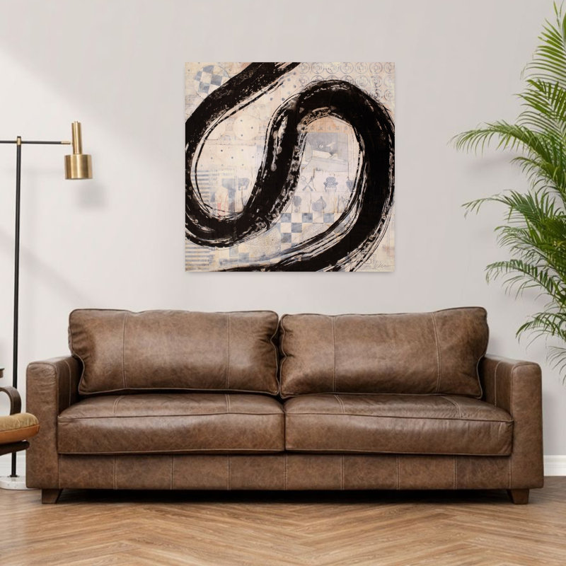 «Brushstroke No. 10», art contemporain abstrait, H 36 po x l 36 po