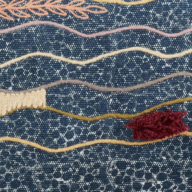 Multi-Color Cotton Embroidered Block Print Table Runner