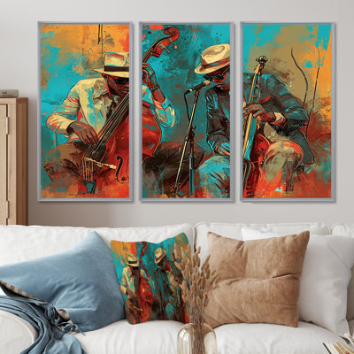 Maubray - ensemble de reproductions d'art mural musicien