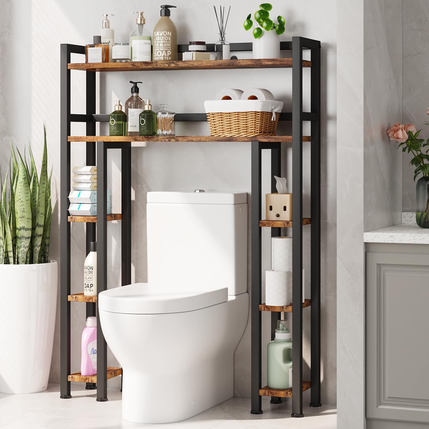 17 Stories Actrice Freestanding Over The Toilet Storage | Wayfair