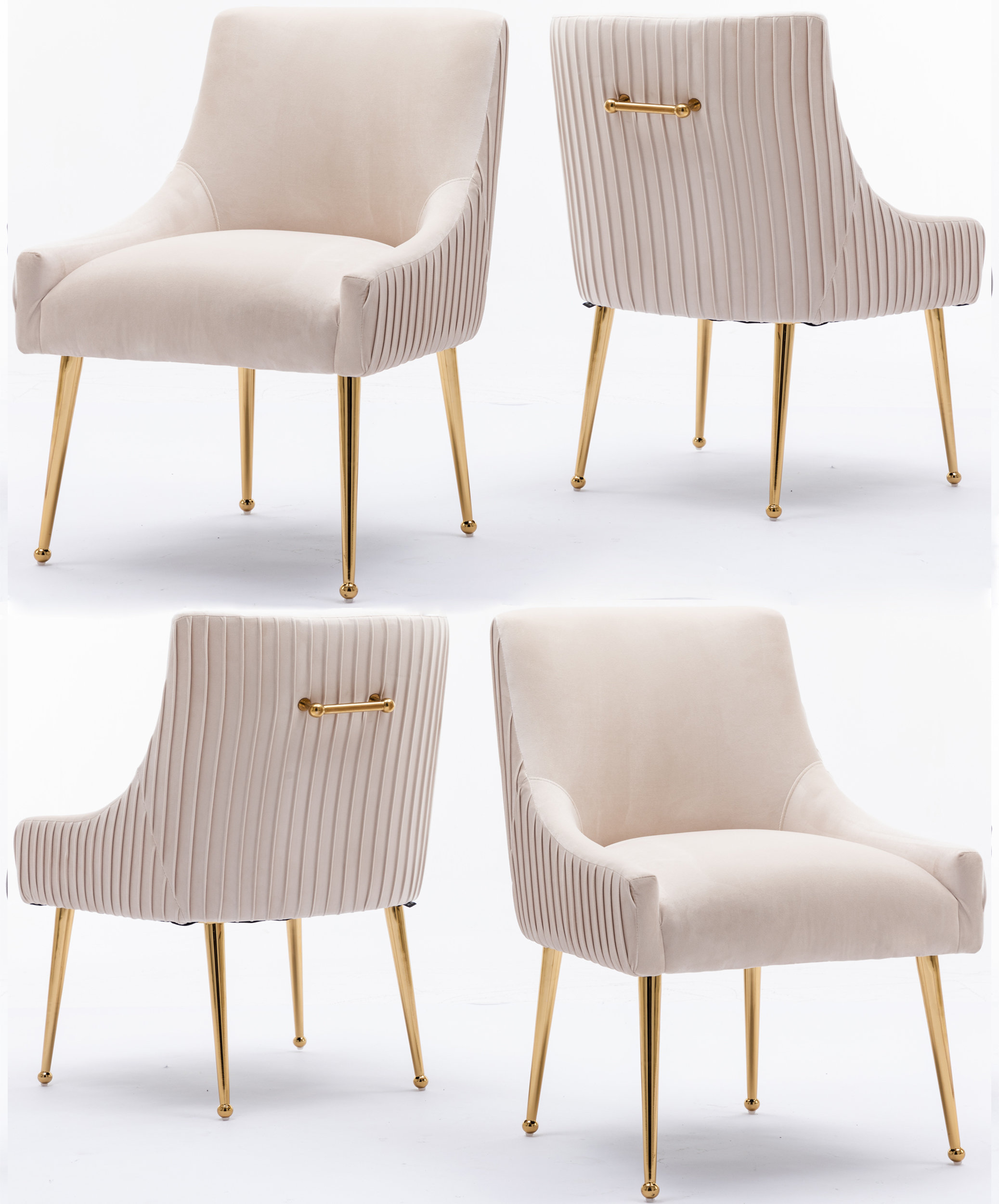 Everly Quinn Baudel Velvet Side Chair Reviews Wayfair Canada