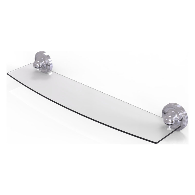 Gober Bracket Shelf, Satin Chrome, 24"