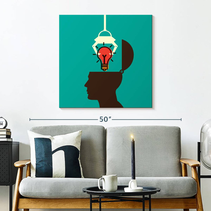 Keiri Tapping An Idea, 30" H x 30" W