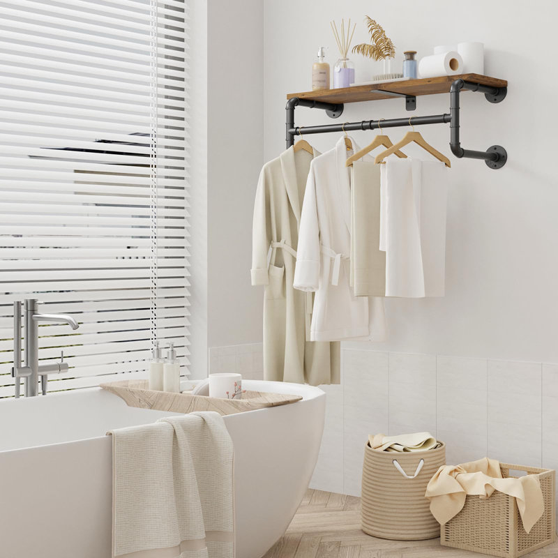 65cm Wall Mounted Clothes Rack