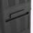 3-Tier Folding Storage Cabinet with Magnetic Doors & Wheels – Black