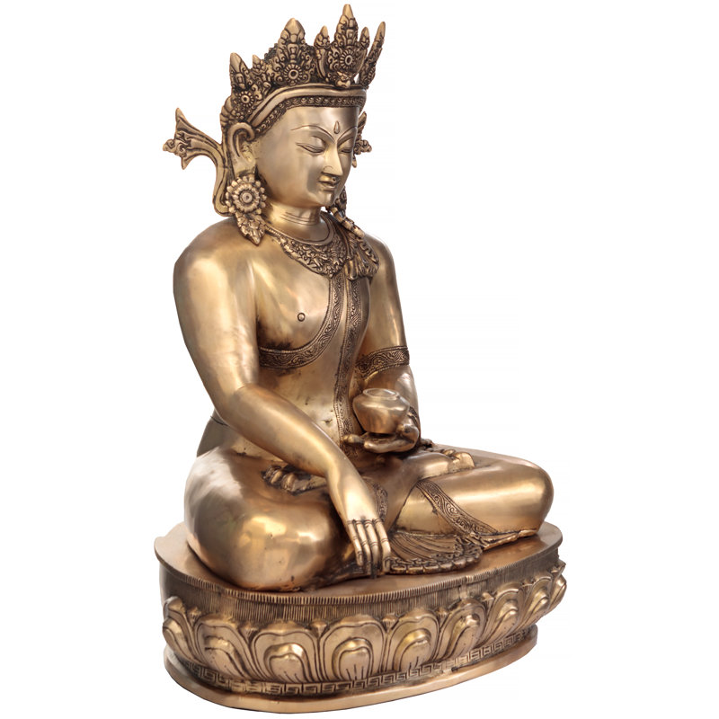 Statue de Bouddha couronné (bouddhiste tibétain)