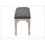 Banc, 48 po rectangulaire, rembourré, bois, entrée, salle à manger, cuisine, antique, tissu, bois massif, transitionnel
