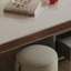 Table basse en marbre avec rangement minimal