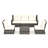 Five-Person Group Outdoor Wicker Set With Wicker Coffee Table-1203556805-1203556806