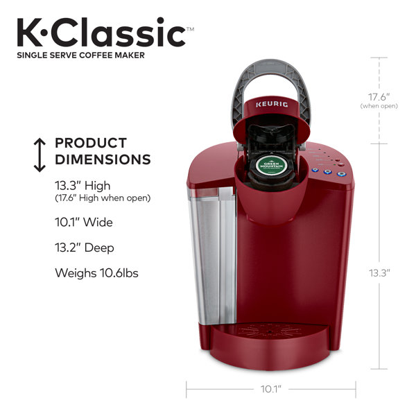 Keurig K-Classic Coffee Maker, Single Serve K-Cup Pod Coffee