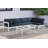 Pacita 120'' Wide Aluminum Patio Sectional with Cushions-61209917-61209918