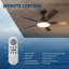 Ventilateur de plafond moderne de 52 po avec lumière DEL à intensité variable, télécommande et pales réversibles pour le salon, la chambre à coucher-1476862635