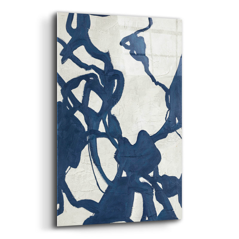  'Blueplay' by Design Fabrikken Acrylic Glass Wall Art, 12" x 16"