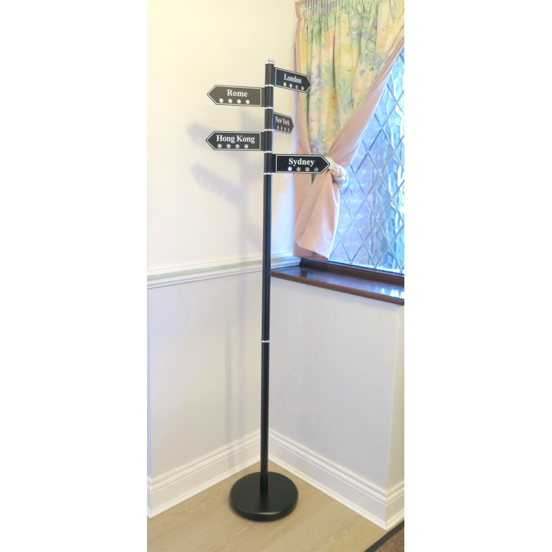 Metal Freestanding Coat Rack, Black