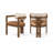Ravina Vegan Leather And Linen Textured Fabric Upholstered Dining Chair-120672994-120672997