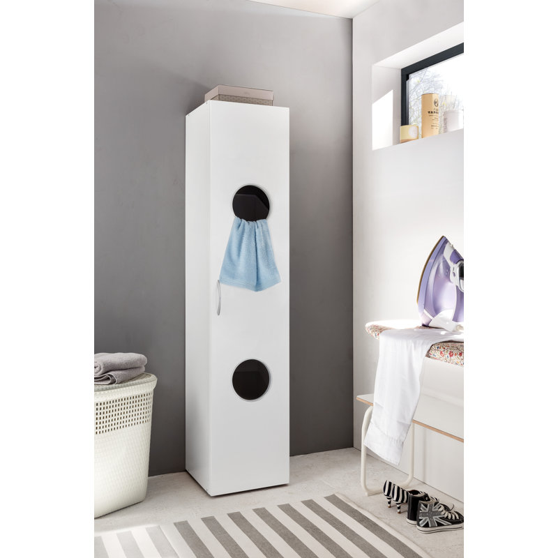 Ganix Linen Cabinet, White