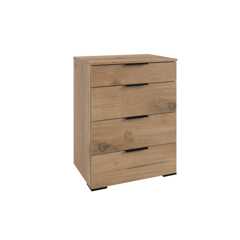 Graeff 58cm W Manufactured Wood Bedside Table, Brown