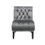 Fauteuil en velours sans accoudoirs, rembourrage confortable pour un moment de détente-390737574