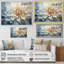 Blanc et bleu fleur de dahlia minimalisme - art mural dahlia-1798844982-1798844988