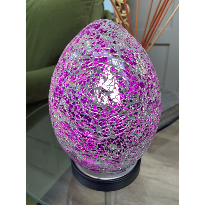 20Cm Table Lamp, Pink Rose