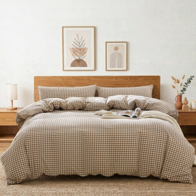 Housse de couette en coton Classic Stripe - douce, respirante, légère et douce pour la chambre à coucher
