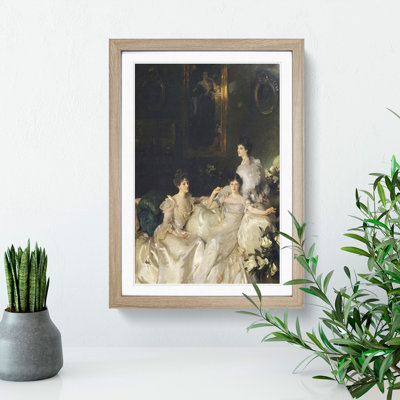 The Wyndham Sisters by John Singer Sargent - Picture Frame Painting