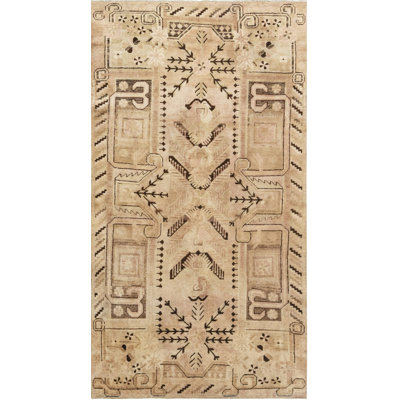 Vintage One-of-a-Kind Rectangle 4'7" X 8'3" Hand Knotted Area Rug