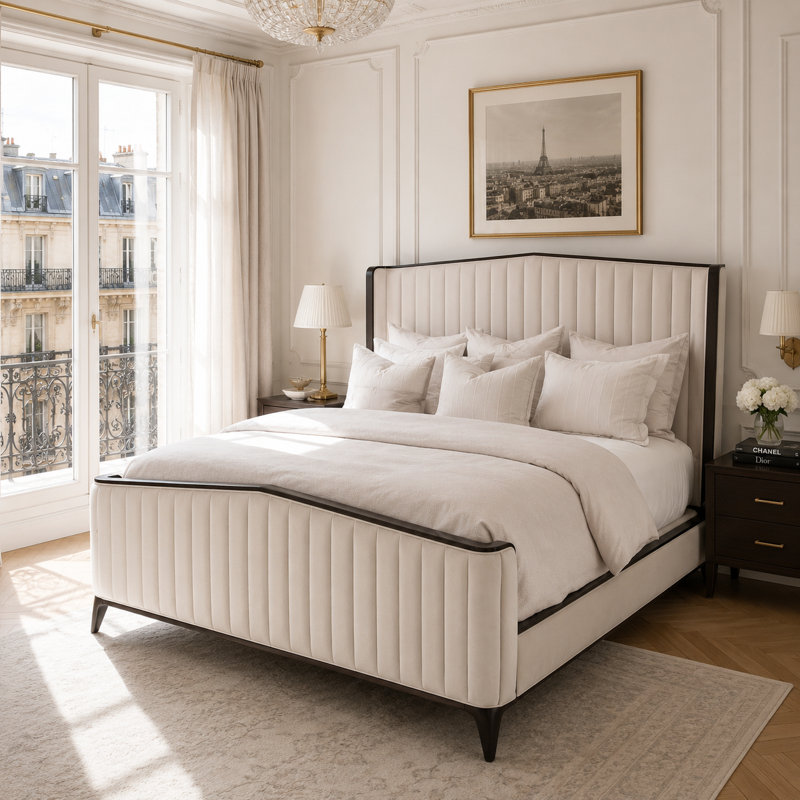Paris Chic Velvet Bed, California King
