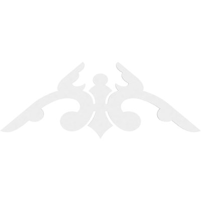 Milton Signature Urethane Gable Pediment, Primed Tan