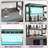 Swapan 66.9''tall  Modern Wine Cabinet Bar Cabinet with Wine Glasses Rack and Led Strip-482050456
