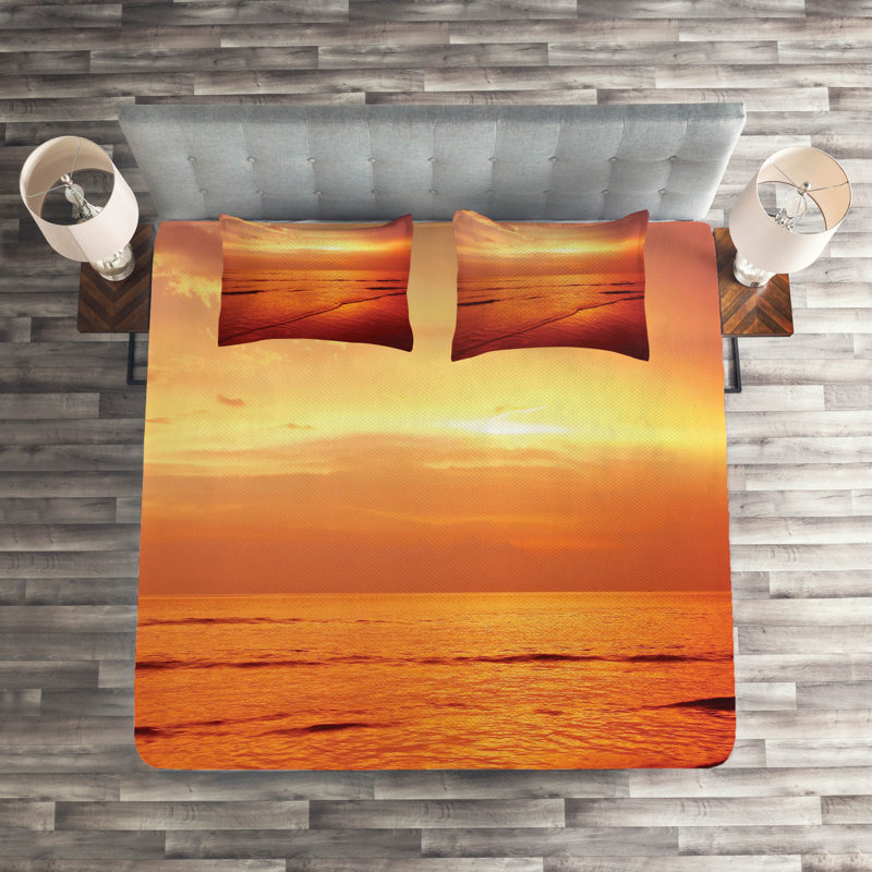 Hypnotic Coastal Polyester Coverlet