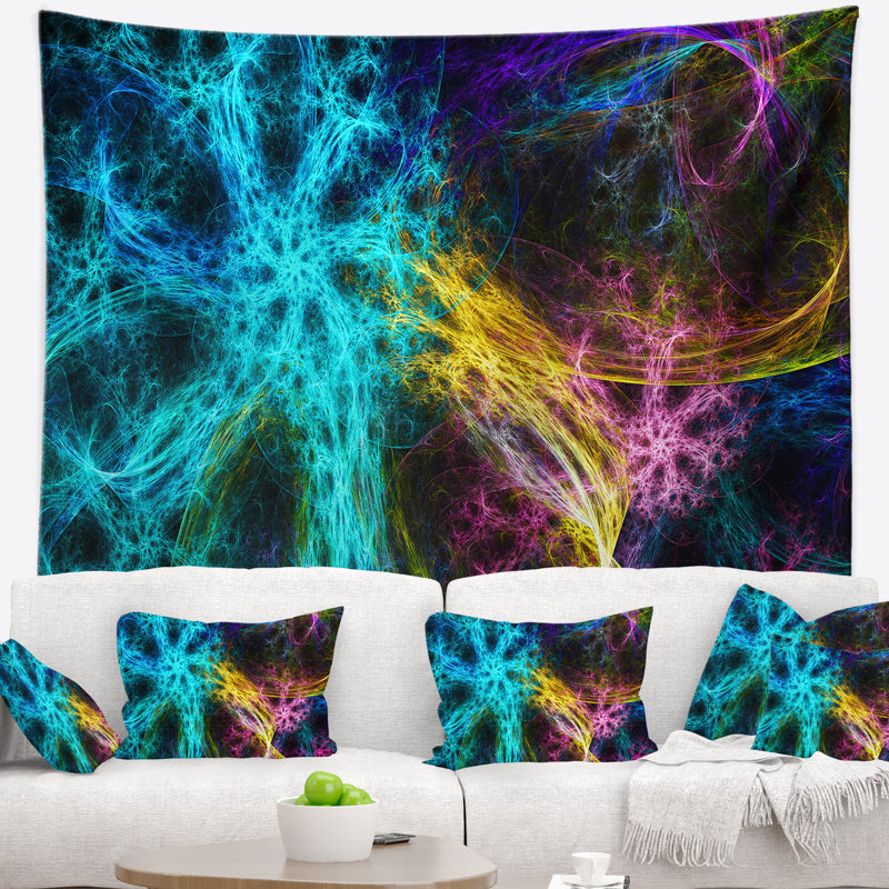 Tapisserie abstraite abstraite abstract lueur, H 32 po x l 39 po