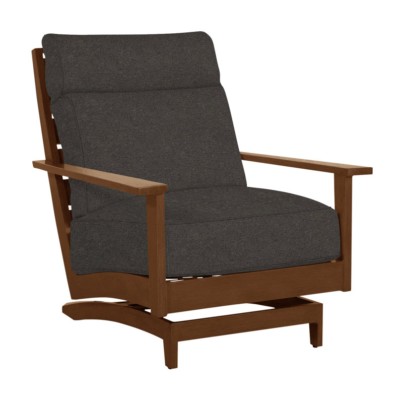 Kennebunkport Patio Lounge Chair with Cushions, Oak, Welt + Standard fill, Verona Fossil