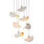 Slope Paper Mache 7-Light Chandelier, Matte White-2090495097