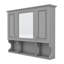 Modern Design With Mirror And Open Shelves-9611298