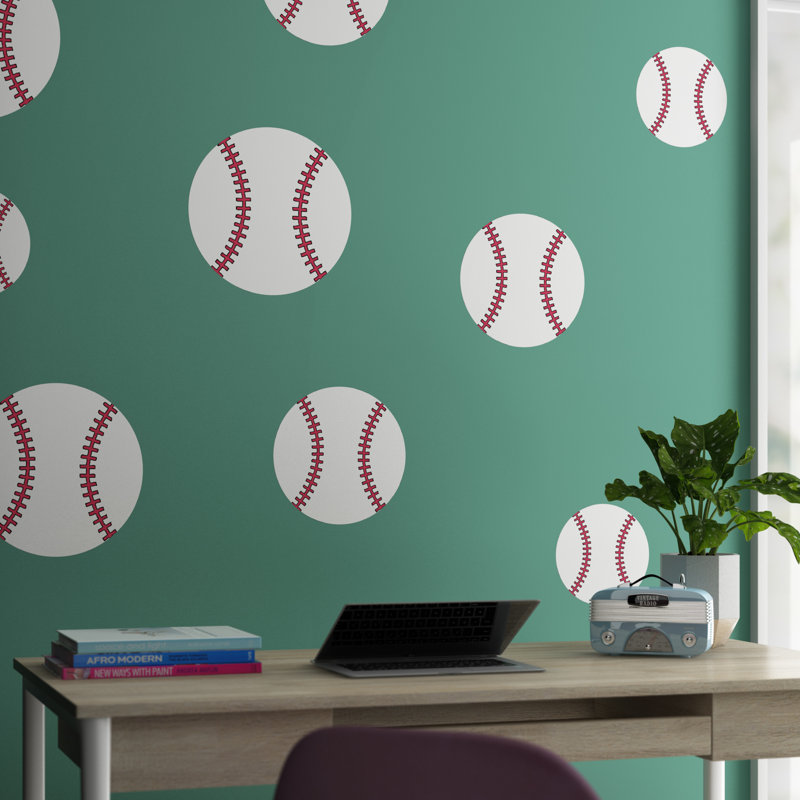 Sports Non-Wall Damaging Wall Decal, 30" H x 30" W x 0.01" D