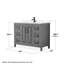 Ensemble de meuble-lavabo simple 48 po avec plateau en quartz et miroir Daria-100481697-100481698-100501607
