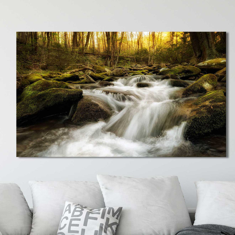 «Roaring Fourche», reproduction de photo, H 18 po x l 30 po x P 1 po, Toile tendue