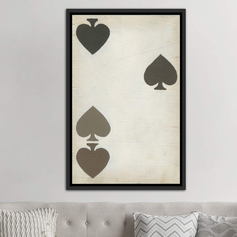 «Fun and Games I», reproduction d'art, H 60 po x l 40po x P 1,5 po, Toile avec cadre noir