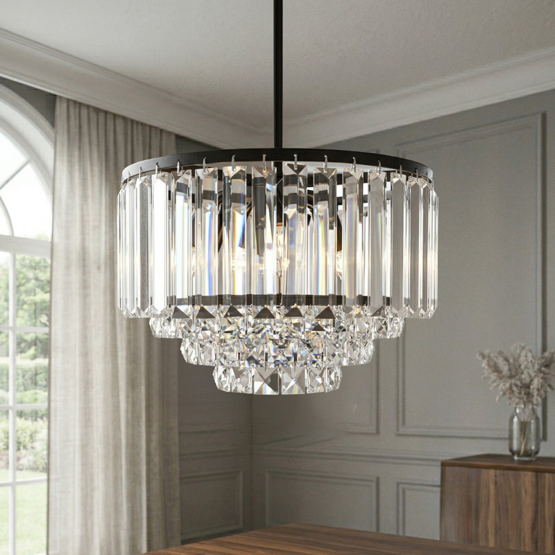  Lustre en cristal à 3 lumières Amiriya, Trois lumières