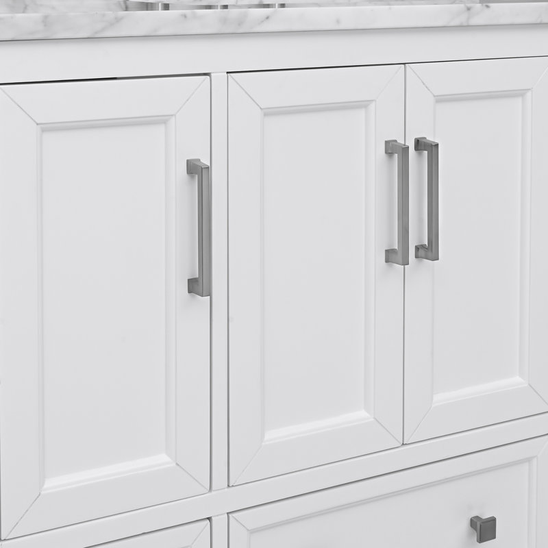 Everette 43'' W Single Vanity, White
