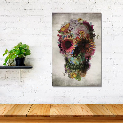 Tête de mort n ° 2, impression sur verre acrylique