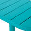 Bistro de patio en fer - fini bleu sarcelle mat, 2 chaises et table ovale pour le plaisir du jardin