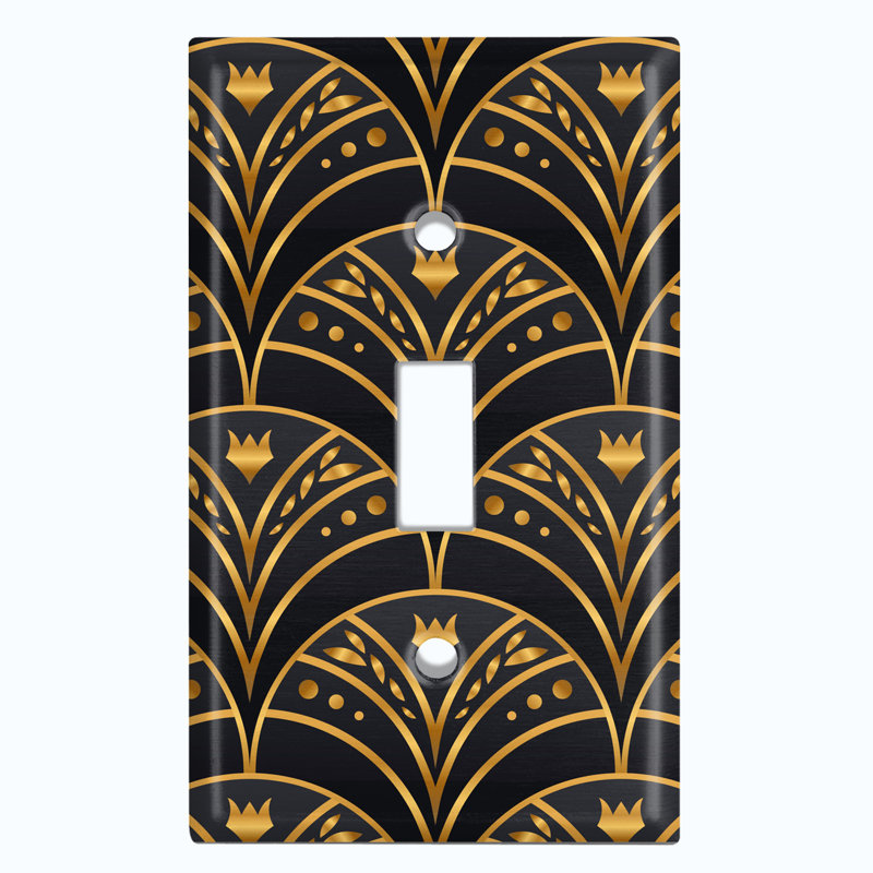 Patterned 1 - Gang Toggle Light Switch Standard Wall Plate