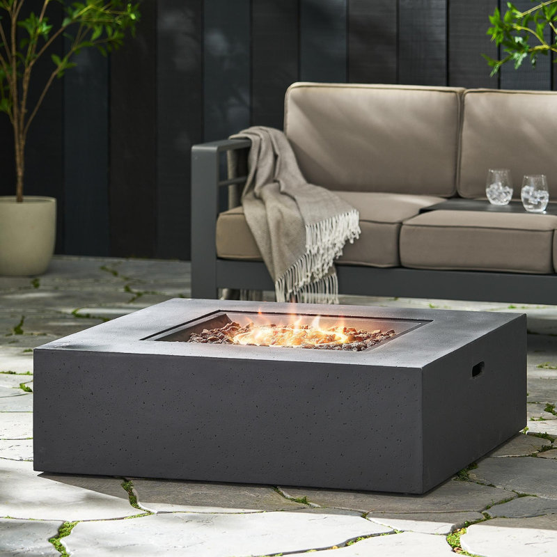 RÉSERVOIR DE TABLE À INCENDIE 50 000 BTU, Gris foncé