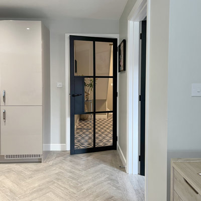 Black Civic Glass Door Prefinished