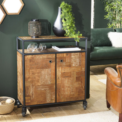 Mcclung 90cm Solid Wood Sideboard