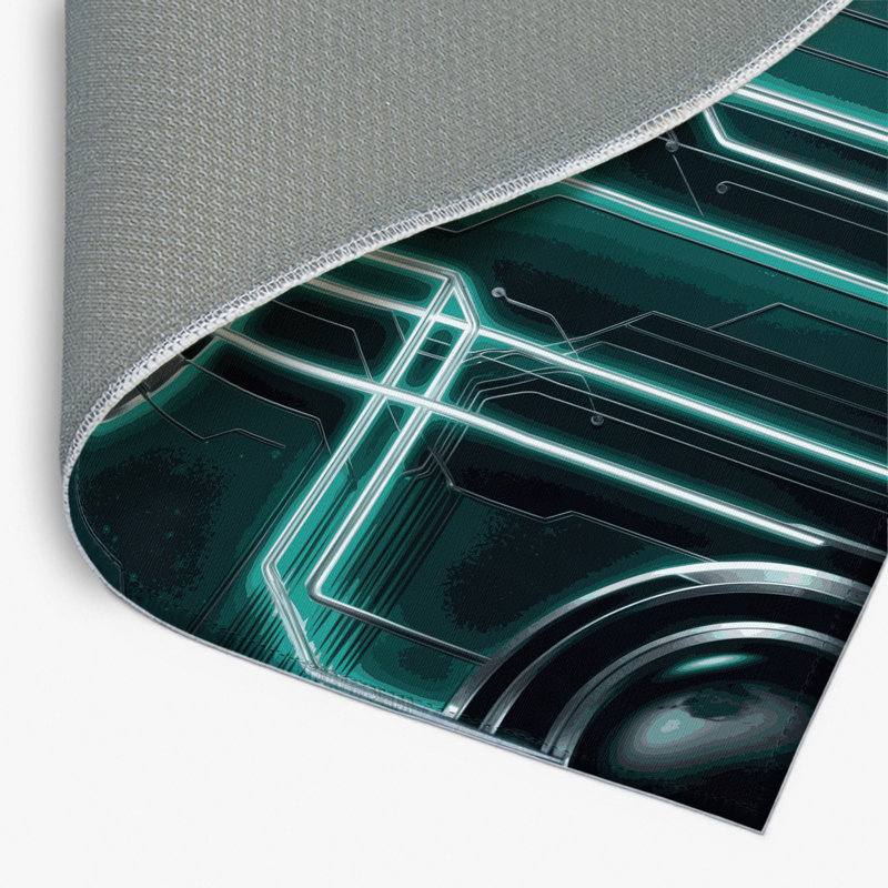 Tapis intérieur et extérieur Orbit Fractals, Rectangle 1 pi 6 po x 2 pi 6 po